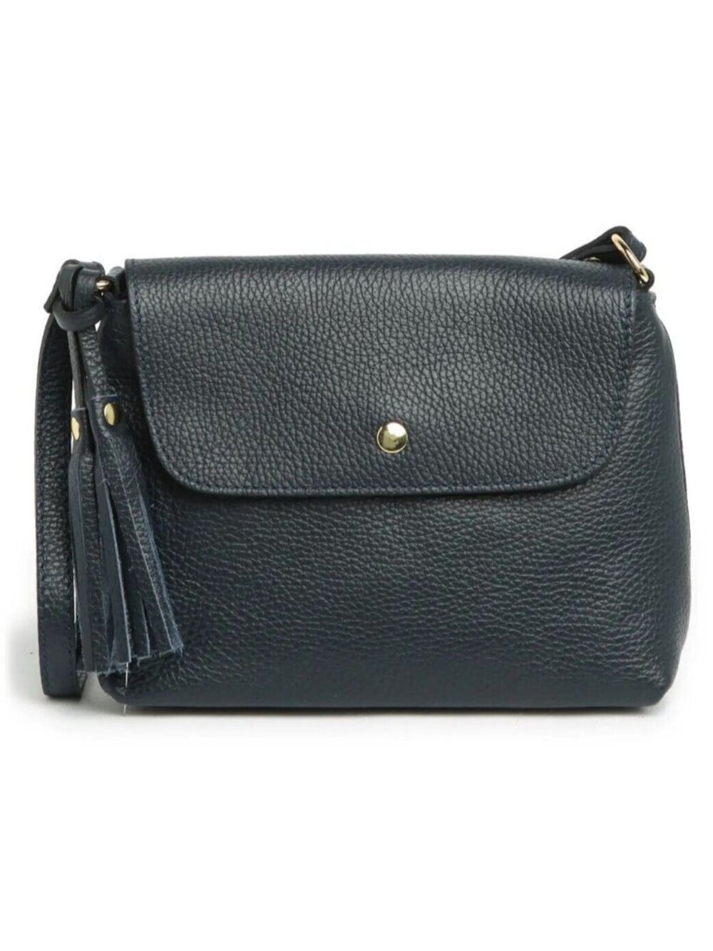 Massimo Castelli Dollaro Women's Leather Crossbody Shoulder Bag in Blue - Italy